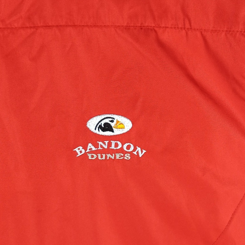Polo Golf Ralph Lauren Vest Men XL Rust Orange Bandon Dunes Full Zip Performance - Picture 3 of 11